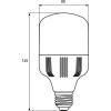 Лампочка EUROELECTRIC Plastic 20W E27 4000K 220V (LED-HP-20274(P)) - Изображение 2