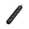 Мережевий фільтр живлення Voltronic F04U, 4роз EU, 3*USB Black (F04U-Black) - Зображення 1