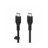 Дата кабель USB-C to USB-C 3.0m 60W Black Belkin (CAB009BT3MBK) - Зображення 2