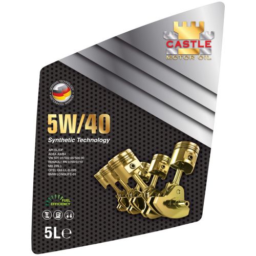 Моторна олива CASTLE MOTOR OILS 5W40 5л