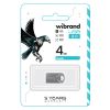 USB флеш накопитель Wibrand 4GB Hawk Silver USB 2.0 (WI2.0/HA4M1S) - Изображение 1