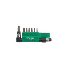 Набор бит Toptul TORX 1/4 T10H-T40H + Г-обр. переходник 8шт. (GAAL0801)