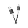 Дата кабель USB 2.0 AM to USB-C 1.0m 3A silicone BX79 black BOROFONE (6974443384789) - Изображение 1