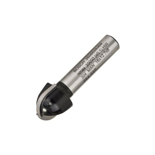 Фреза Bosch Professional галтельна, Std, S8, R8, D16, L12.4 (2.608.628.369)