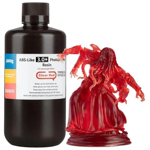 Фотополимерная смола ELEGOO Resin, ABS-like 3.0 plus 1кг, transparent red (50.103.0224) Фотополимерная смола ELEGOO Resin, ABS-like 3.0 plus 1кг, transparent red (50.103.0224)