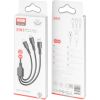 Дата кабель USB 2.0 AM to Lightning + Micro 5P + USB-C 3A black XO (CB-23U3-BK) Дата кабель USB 2.0 AM to Lightning + Micro 5P + USB-C 3A black XO (CB-23U3-BK) - Изображение 2