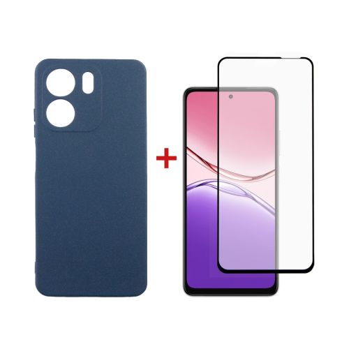 Чехол для мобильного телефона Dengos Oppo A5x Carbon+glass Blue (DG-KM-176)