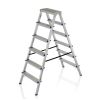 Драбина ELKOP cтремянка 6сх. верхя сходинка 1,41м, двостороння (DHR406) - Зображення 1