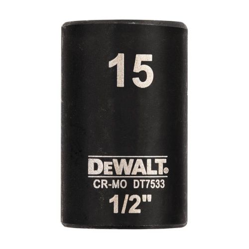 Торцева головка DeWALT IMPACT ударная короткая, 1/2 х 15 мм, шестигранная (DT7533)