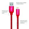 Дата кабель ColorWay Кабель Colorway USB - Apple Lightning 2.1А 1м червоний (CW-CBUL004-RD) - Зображення 1