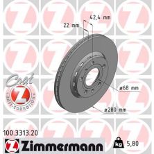 Тормозной диск ZIMMERMANN 100.3313.20