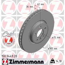 Тормозной диск ZIMMERMANN 150.3449.20