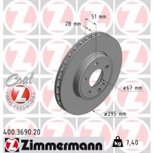 Гальмівний диск ZIMMERMANN 400.3690.20