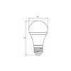 Лампочка EUROELECTRIC LED А60 7W E27 4000K 220V (LED-A60-07274(EE)) - Зображення 2