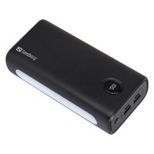 Батарея универсальная Sandberg 30000mAh, PD/20W, QC/3.0, USB-C*2, USB-A*2, LED flashlight 2W (420-68)