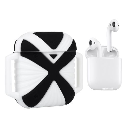 Чехол для наушников X-HuWei i-Smile для Apple AirPods IPH1443 Black+White (702333)