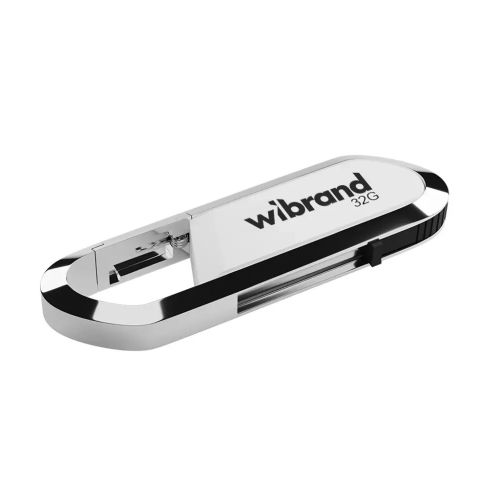 USB флеш накопичувач Wibrand 32GB Aligator White USB 2.0 (WI2.0/AL32U7W)