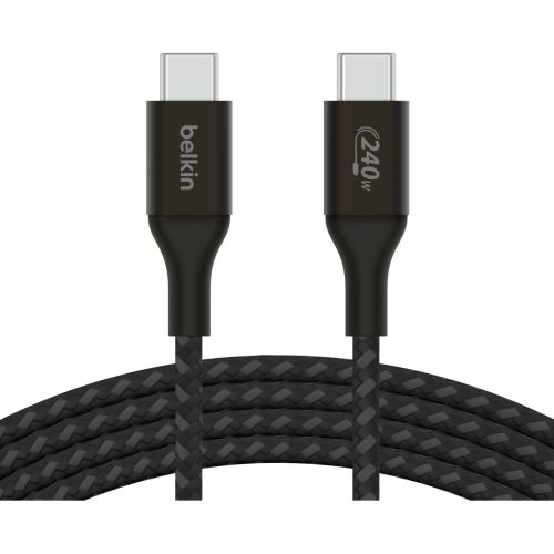 Дата кабель USB-C to USB-C 2.0m 240W Black Belkin (CAB015BT2MBK)