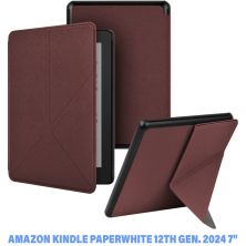 Чохол до електронної книги BeCover Ultra Slim Origami Amazon Kindle Paperwhite 12th Gen. 2024 7 Red Wine (712842)