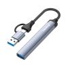 Концентратор ColorWay USB-A/USB-C 4-in-1 USB2.0х2/USB3.0/USB-C2.0 (CW-HUB06) - Изображение 2