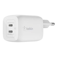 Зарядное устройство Belkin 65W 2хUSB-С GAN PD PPS white (WCH013VFWH)
