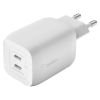 Зарядное устройство Belkin 65W 2хUSB-С GAN PD PPS white (WCH013VFWH) - Изображение 1