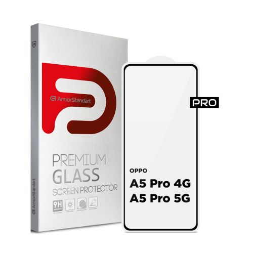 Стекло защитное Armorstandart Pro OPPO A5 Pro 4G / A5 Pro 5G Black (ARM85390)