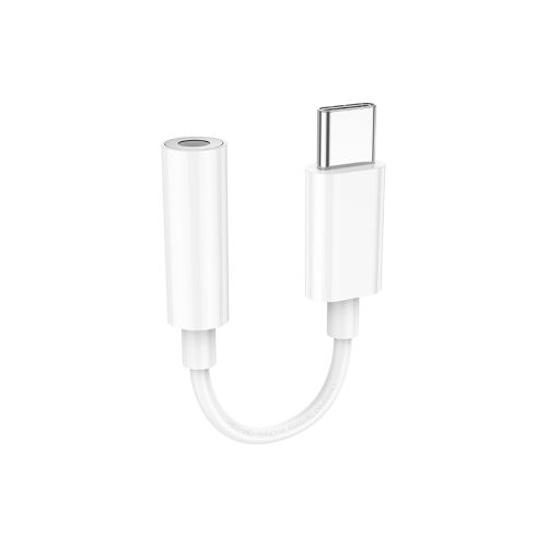 Переходник USB-C M to 3.5mm F LS35 white HOCO (6931474790767)
