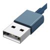 Дата кабель USB 2.0 AM to Lightning + Micro 5P + Type-C 1.5m 3.5A blue Baseus (CAMLTYS-03) - Зображення 3