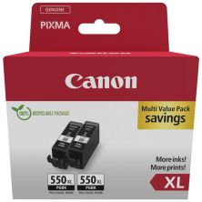 Картридж Canon PGI-550XL Black DoublePpack, 2*22ml, paper box (6431B010)
