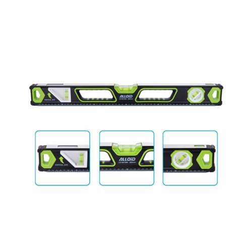 Уровень Alloid Pro, 60см, 3 капсулы, с магнитом, боковое окно (LD-007060)