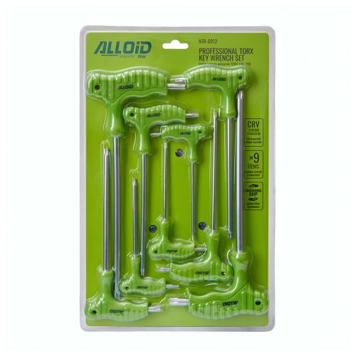 Ключ Alloid вигнутий TORX, 9шт. (NTR-0912)