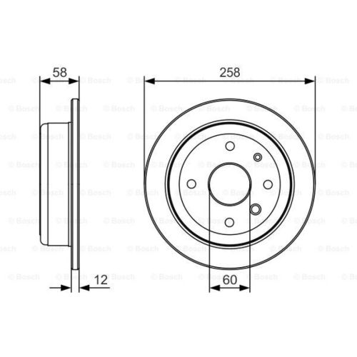 Гальмівний диск Bosch 0 986 479 T52