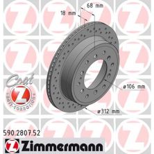 Гальмівний диск ZIMMERMANN 590.2807.52
