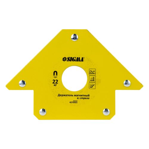 Магнит для сварки Sigma стрела 22кг 90x90 мм (45,90,135°) (4270321)