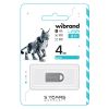 USB флеш накопитель Wibrand 4GB lynx Silver USB 2.0 (WI2.0/LY4M2S) - Изображение 1