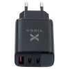 Зарядное устройство Vinga 2xUSB-C PD30W + USB-A QC30W Display 30W Max (VCR30ACCDB) - Изображение 2