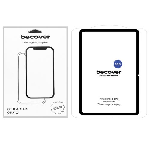 Стекло защитное BeCover 10D Xiaomi Pad 6S Pro 12.4 Black (710968)