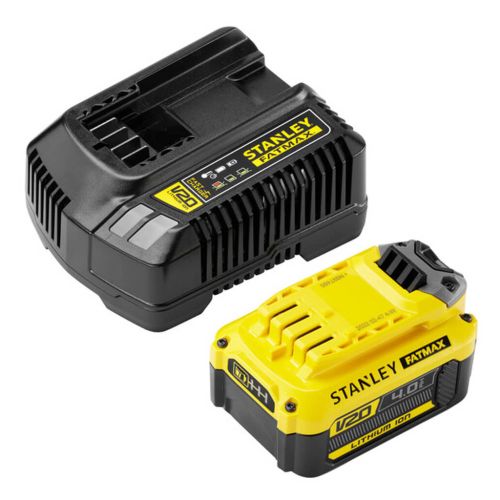 Набір акумулятор + зарядний пристрій Stanley FatMax,V20, 18 В,4Ah, 4A (SFMCB14M1)