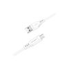 Дата кабель USB 2.0 AM to Micro 5P 1.2m 2.4A TPE C3-09 white Acefast (6974316280897) - Зображення 1