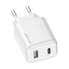 Зарядний пристрій Grand-X CH-890 Fast Charge 1xUSB-C PD20W + 1xUSB QC4.0 + AFC SCP FCP Black (CH-890) - Зображення 1