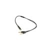 Кабель мультимедійний 3.5mm F to 2x3.5mm M 0.4m (4pin) black XoKo (AC-009) - Зображення 2