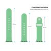 Ремінець до смарт-годинника Armorstandart Sport Band (3 Straps) для Apple Watch 42 (Series 11-10)/41/40/38 Mint (ARM51938) - Зображення 2