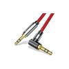 Кабель мультимедийный 3.5mm M to 3.5mm M 1.5m 90° corner red Essager (EYP35-WTA09) - Изображение 1