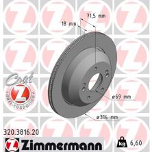 Тормозной диск ZIMMERMANN 320.3816.20