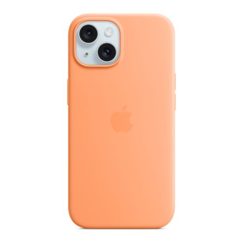 Чохол до мобільного телефона Apple iPhone 15 Silicone Case with MagSafe Orange Sorbet (MT0W3ZM/A)