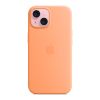 Чохол до мобільного телефона Apple iPhone 15 Silicone Case with MagSafe Orange Sorbet (MT0W3ZM/A) - Зображення 1