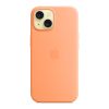 Чохол до мобільного телефона Apple iPhone 15 Silicone Case with MagSafe Orange Sorbet (MT0W3ZM/A) - Зображення 2