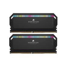 Модуль пам'яті для комп'ютера DDR5 32GB (2x16GB) 6000 MHz Dominator Platinum RGB Black Corsair (CMT32GX5M2X6000C36)