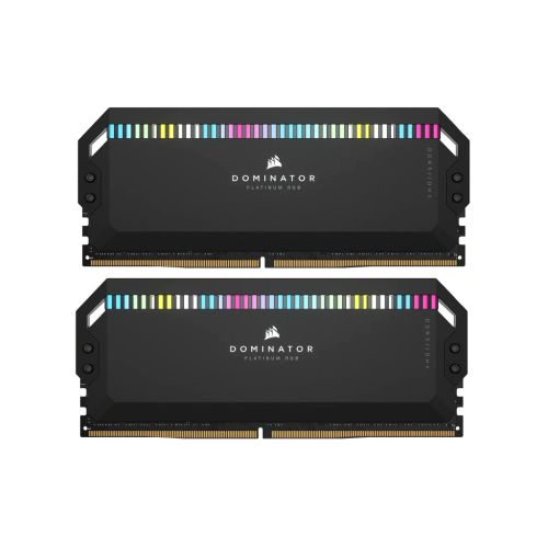 Модуль пам'яті для комп'ютера DDR5 32GB (2x16GB) 6000 MHz Dominator Platinum RGB Black Corsair (CMT32GX5M2X6000C36)